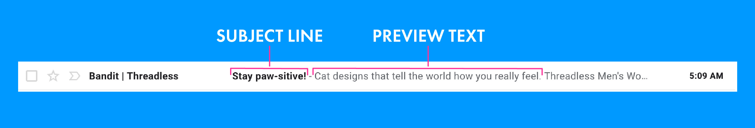 Write a subject line and preview text