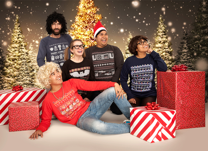 Holiday sweater outlet party