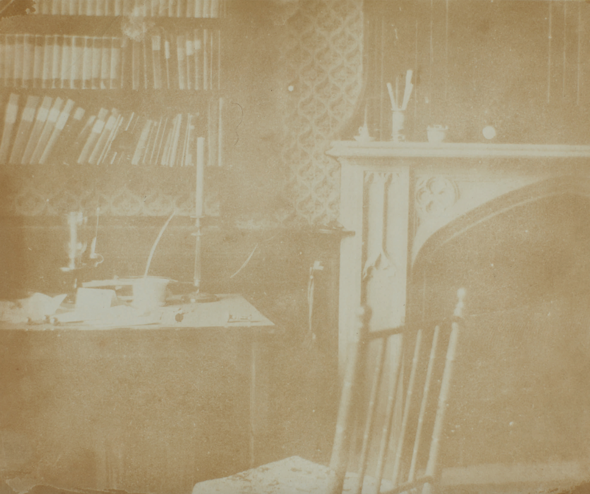 William Henry Fox Talbot's "Yellow Room at Lacock Abbey," circa 1840