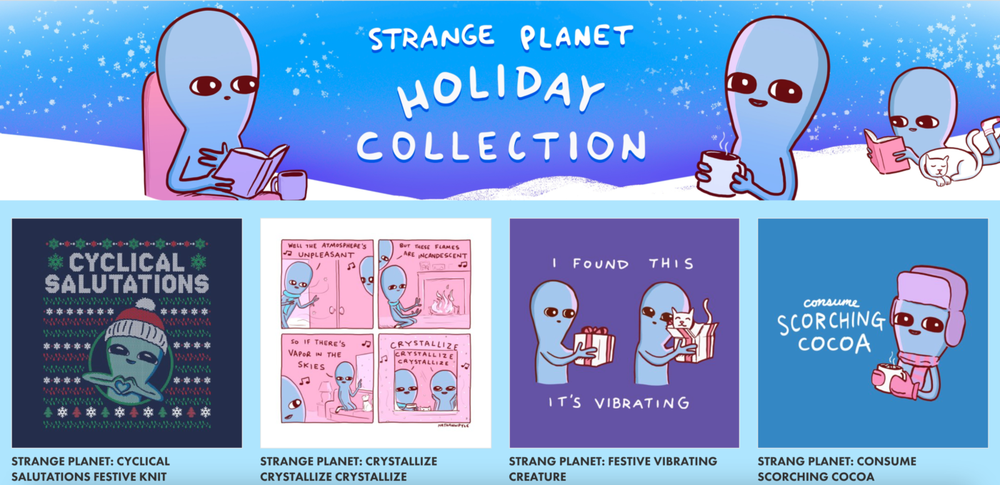 Example: Nathan W. Pyle's Holiday Collection
