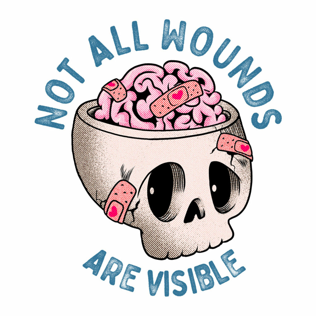 “Not All Wounds Are Visible” by kooky love and goliath72
