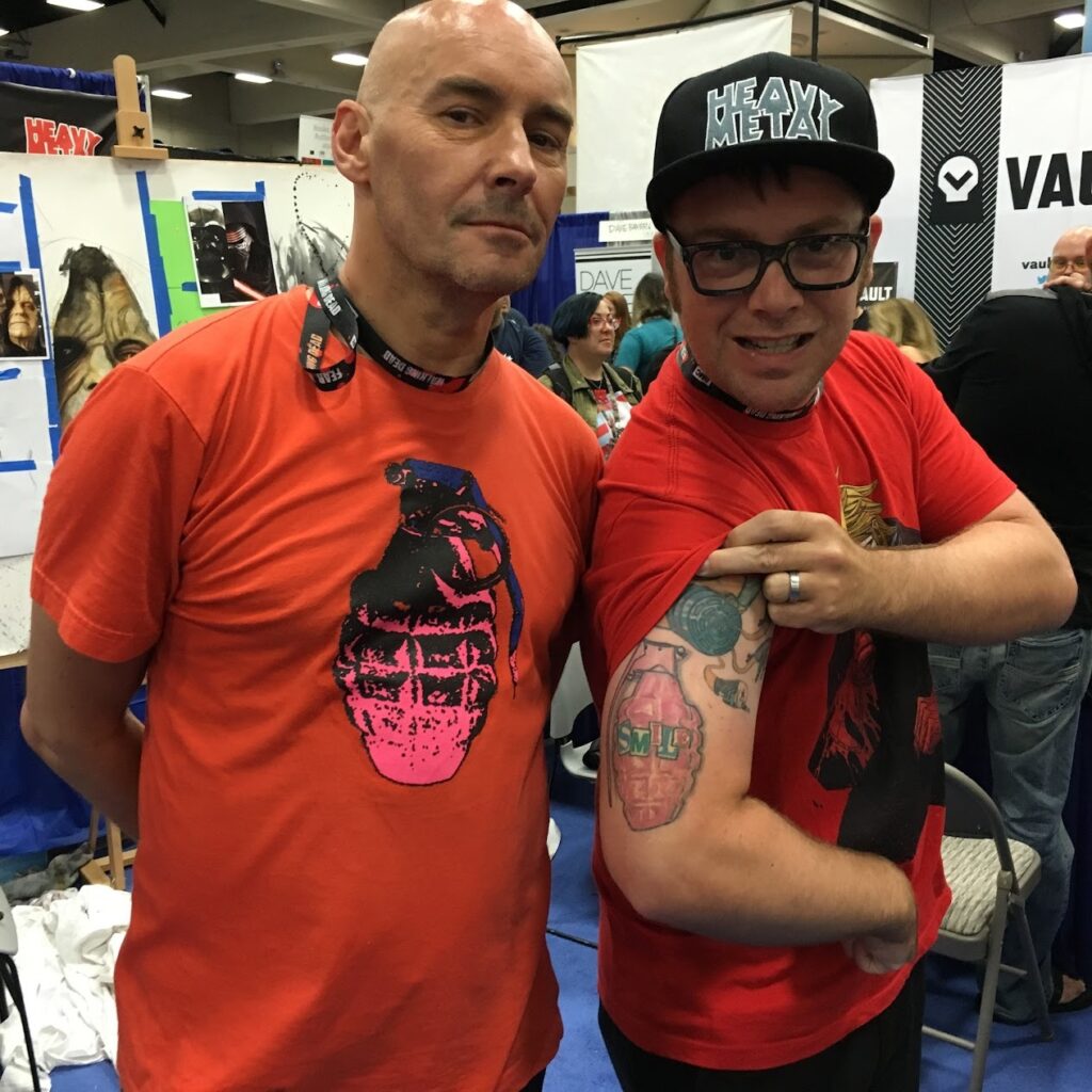 Lance and writer Grant Morrison