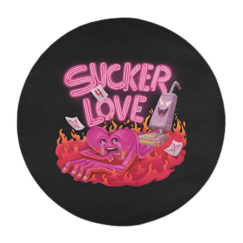 "Sucker 4 Love" Premium Rug by TARTWURK