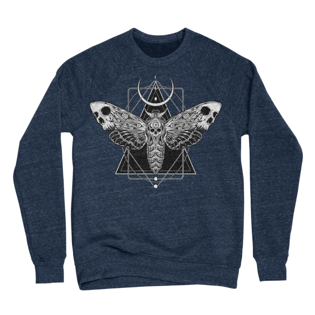 "Surreal Death Moth" Sponge Fleece Sweatshirt by vonKowen