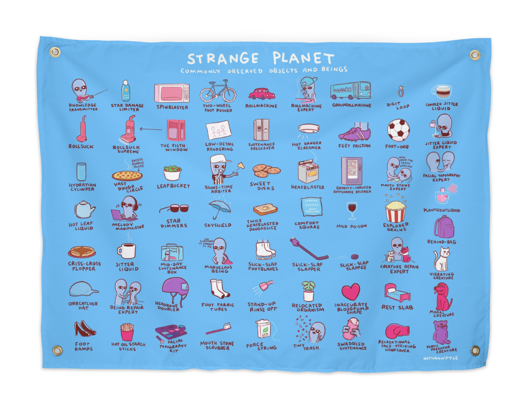 "Strange Planet: Commonly Observed Objects & Beings" by Nathan W. Pyle